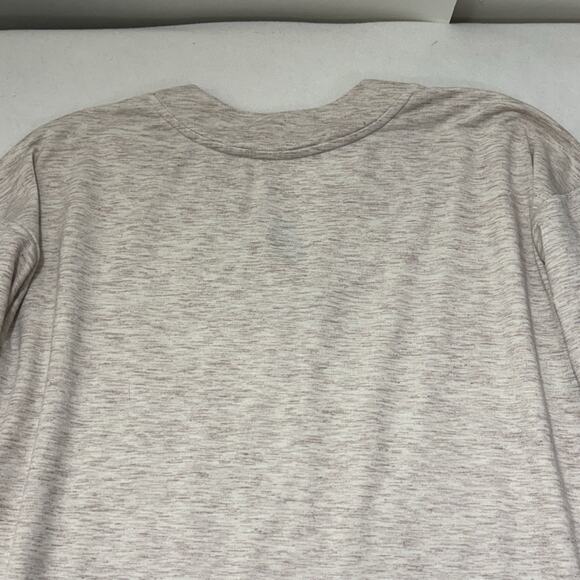 St. John's Bay Active Women's Medium V-Neck Sweatshirt Pullover Beige Stretch - Picture 10 of 13